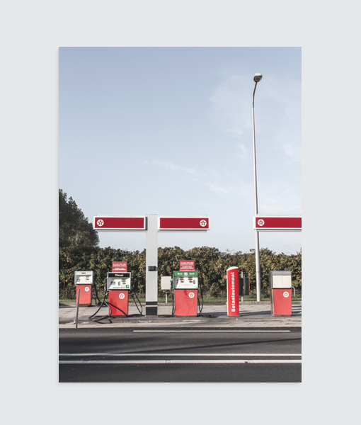 Fotografie Texel Poster Tankstation (kleur) Homemade Poster