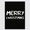 Merry Christmas Poster kerst zwart wit
