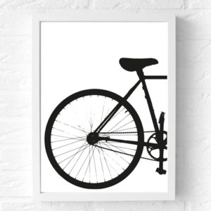 industriele-poster-fiets-zwart-wit