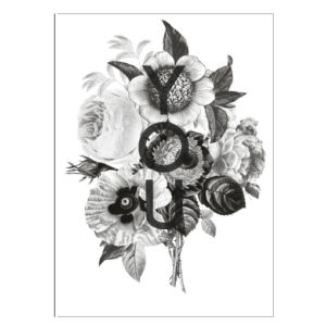 Poster-liefde-zwartwit-bloemen-detail-vtwonen-inspiratie-wit